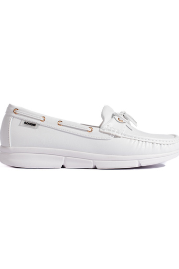 mocasines blancos de mujer