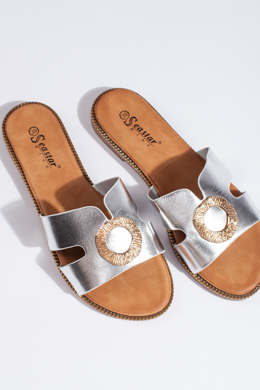 zapatillas plateadas