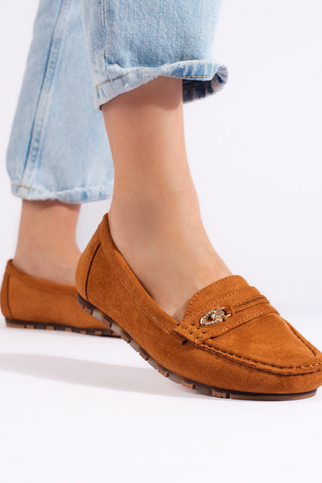 mocasines de ante marrón... 2