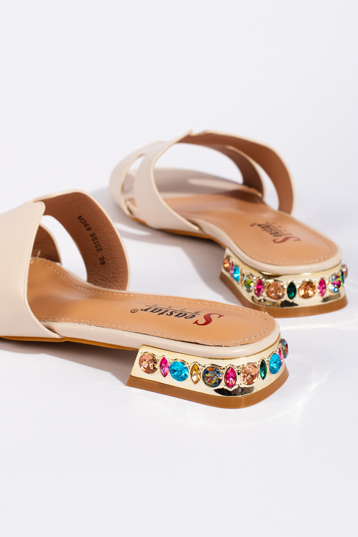 Pantuflas beige Pantuflas beige