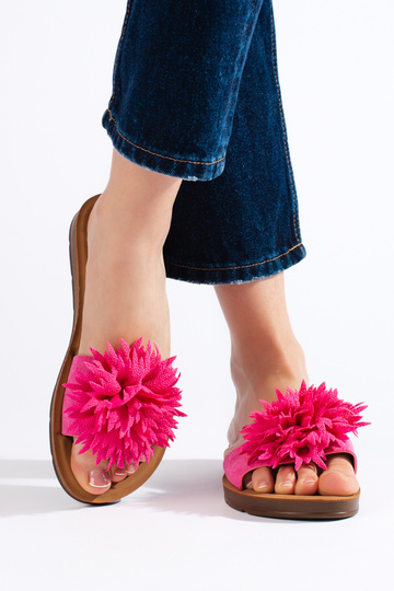Babuchas de mujer fucsia... 2