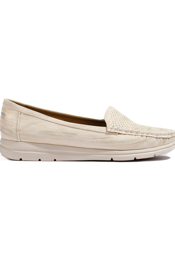 mocasines de mujer beige