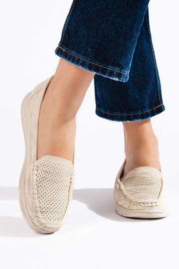 mocasines de mujer beige 2