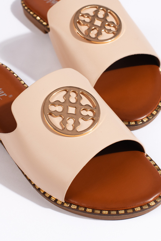 Pantuflas beige Pantuflas beige