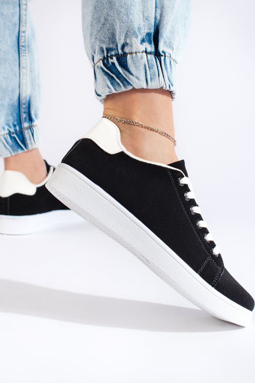 Zapatos de mujer de ante negro