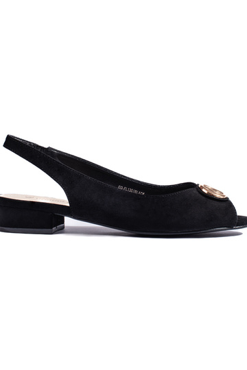 sandalias de ante negro