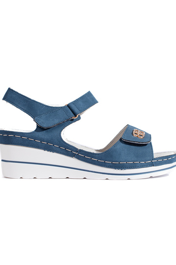 sandalias azules