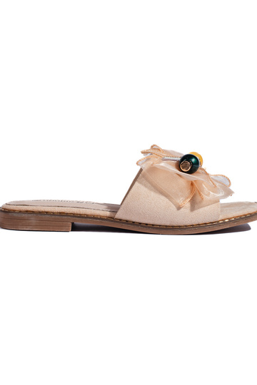 Pantuflas beige