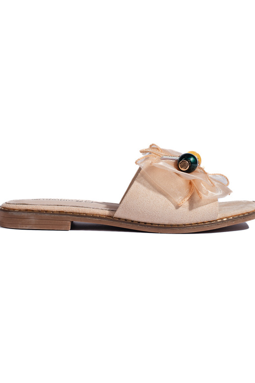 Pantuflas beige