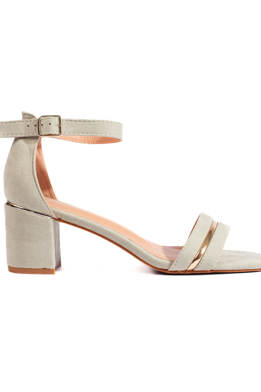 sandalias de tacón de ante verde sandalias de tacón de ante verde