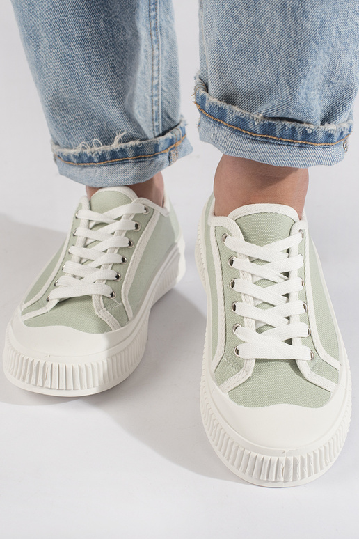 Zapatos de mujer verde claro con...