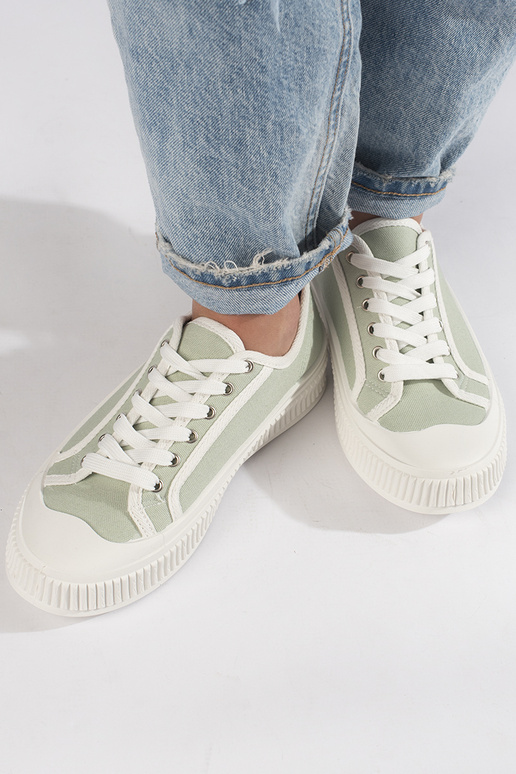 Zapatos de mujer verde claro con...