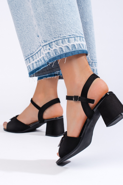 sandalias de tacón negras de Sergio... sandalias de tacón negras de Sergio...