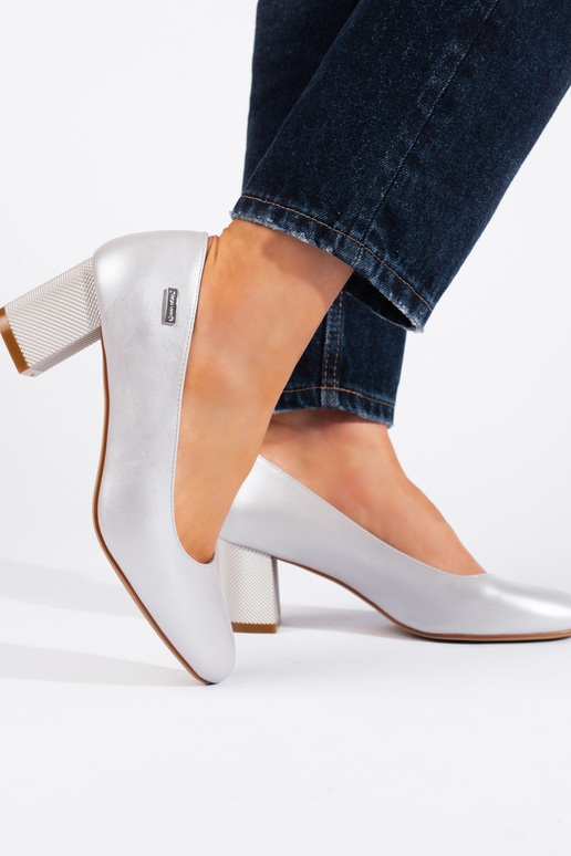 Tacones altos tacón plata Sergio Leone