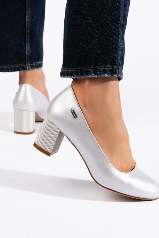 Tacones altos tacón plata Sergio Leone