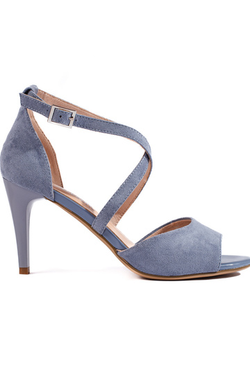 sandalias de ante con tacón...