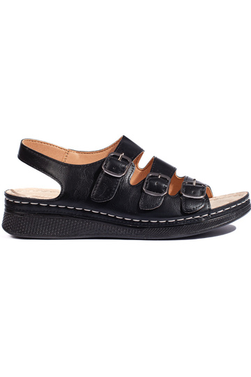 sandalias negras