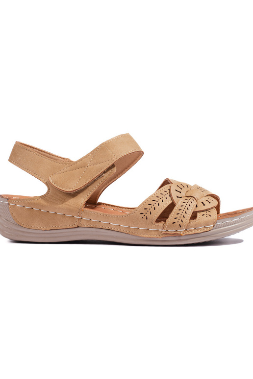 sandalias marrones