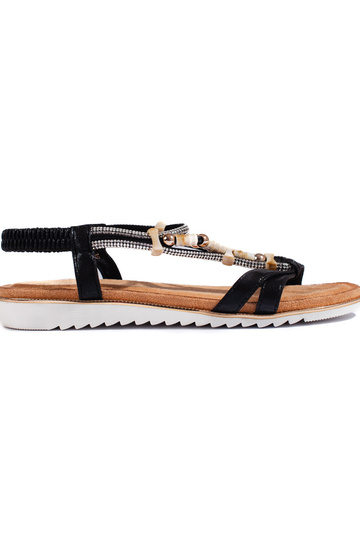 sandalias negras