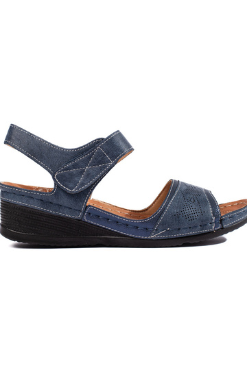 sandalias azules