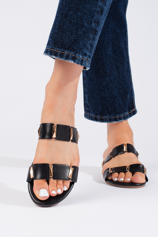 zapatillas de mujer negras con suela...