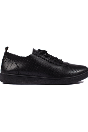 botines negros con cordones...