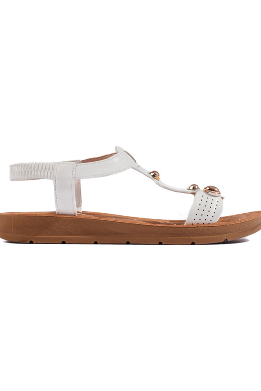 sandalias blancas con detalles elegantes sandalias blancas con detalles elegantes