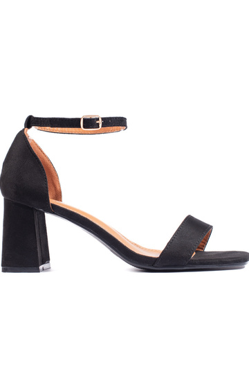 sandalias de ante negro
