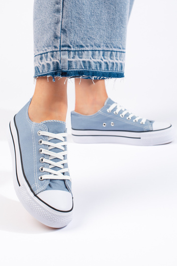 Zapatos de mujer celestes 2
