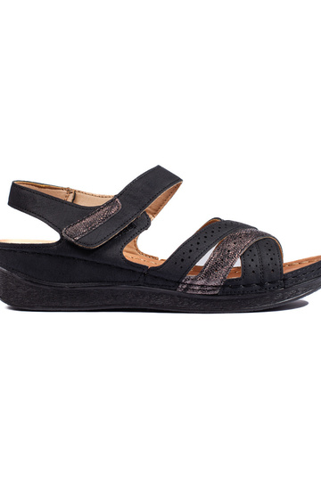 sandalias negras