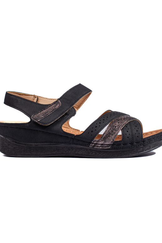 sandalias negras