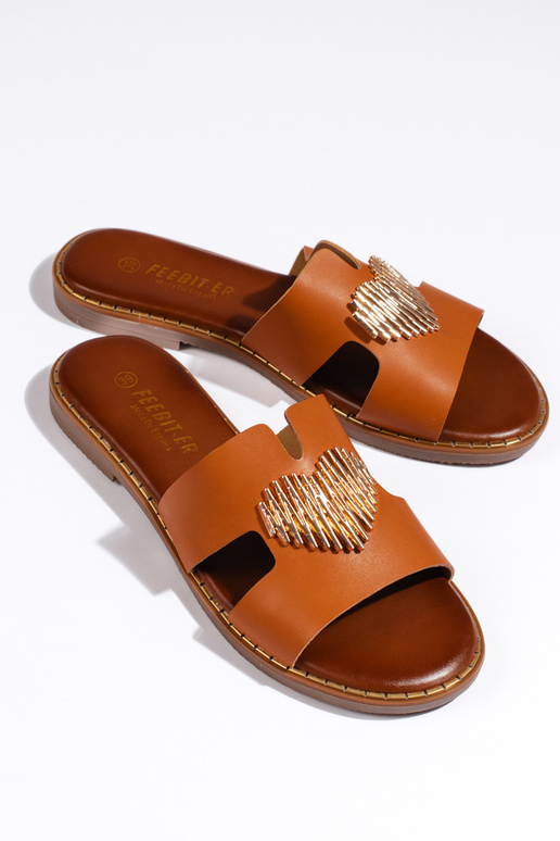 Pantuflas marrones ze mm