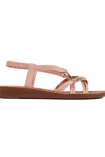 sandalias blancas con...