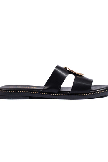 Pantuflas negras modelo...