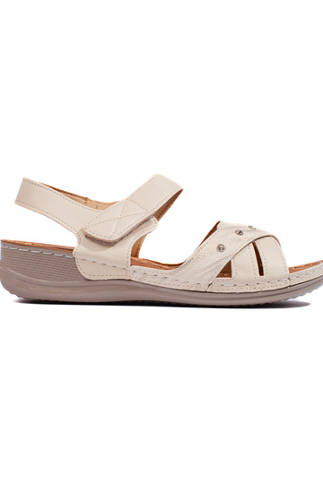 sandalias plataforma beige