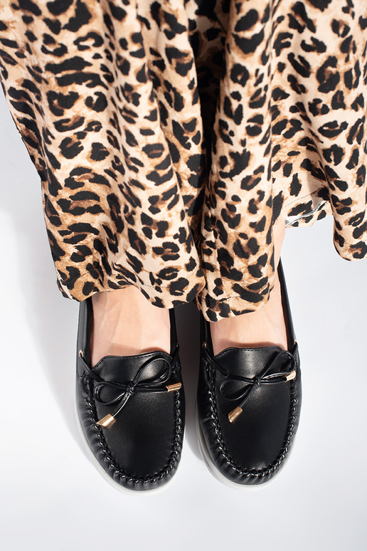 Mocasines negros con plataforma