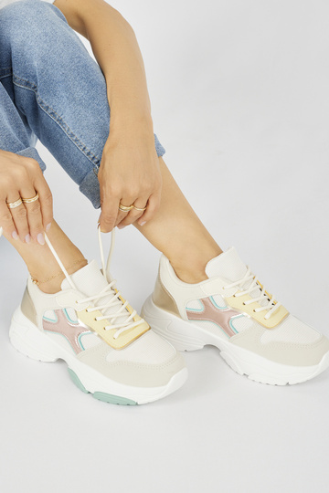 Zapatos de ocio mujer dorados 2
