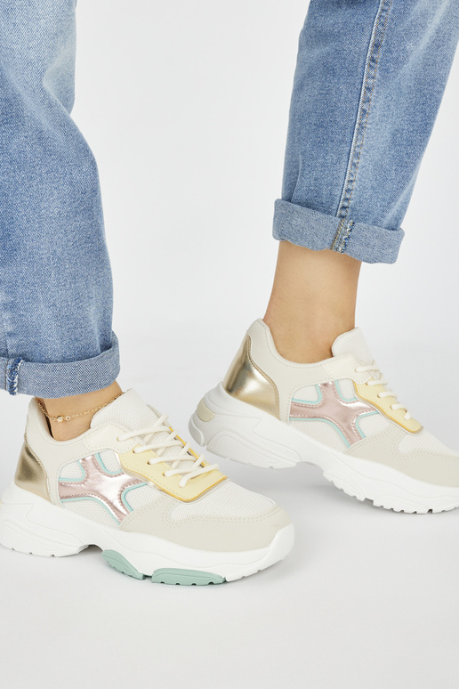 Zapatos de ocio mujer dorados