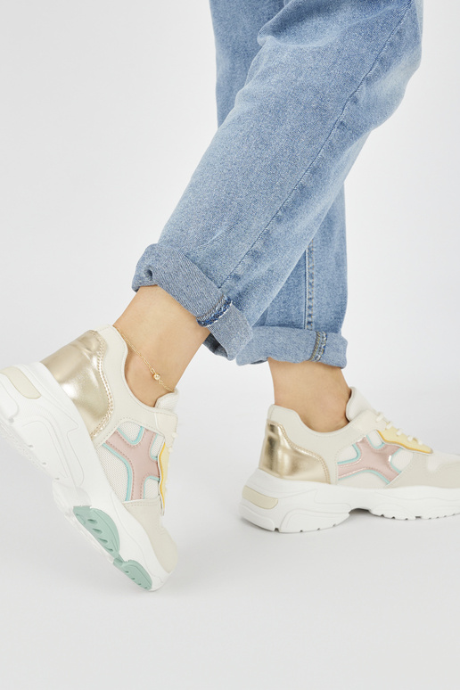 Zapatos de ocio mujer dorados