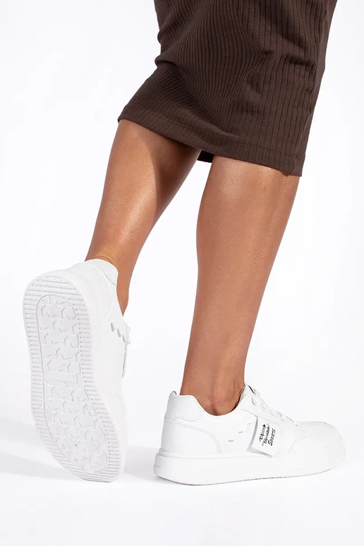 Zapatillas blancas modelo zapatos con...