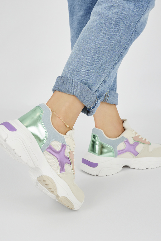 Zapatos casual mujer multicolor.