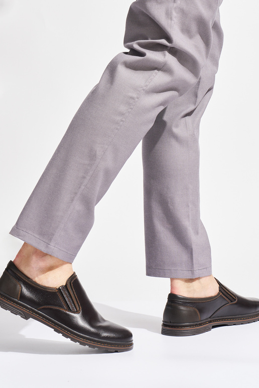 marron oscuro hombres medio zapatos