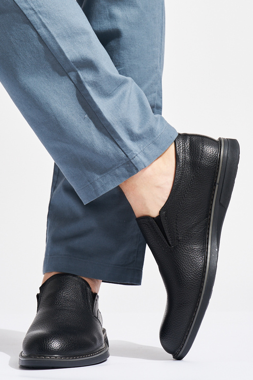 botines negros para hombre