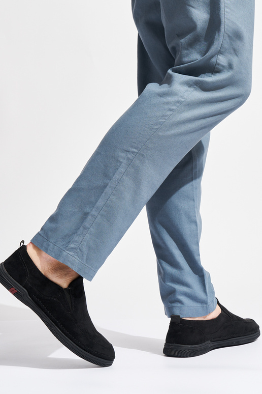 mocasines negros para hombre