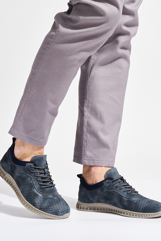 botines de hombre azules con...