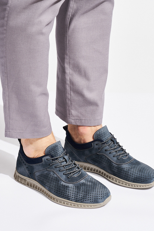 botines de hombre azules con...