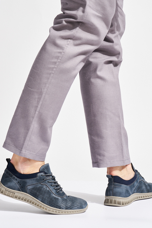 botines de hombre azules con...