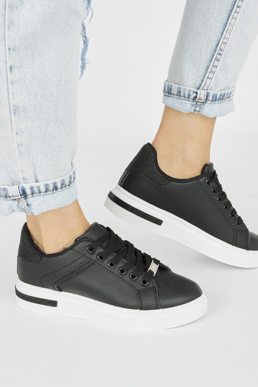 zapatos deportivos negros para mujer