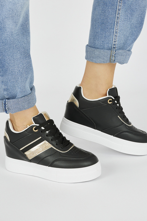 Zapatos modelo Sneakers negros con...