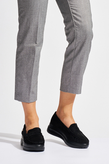 mocasines en ante negro con... 2